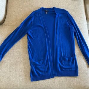 GAP Women's M Vibrant Blue Open Cardigan
